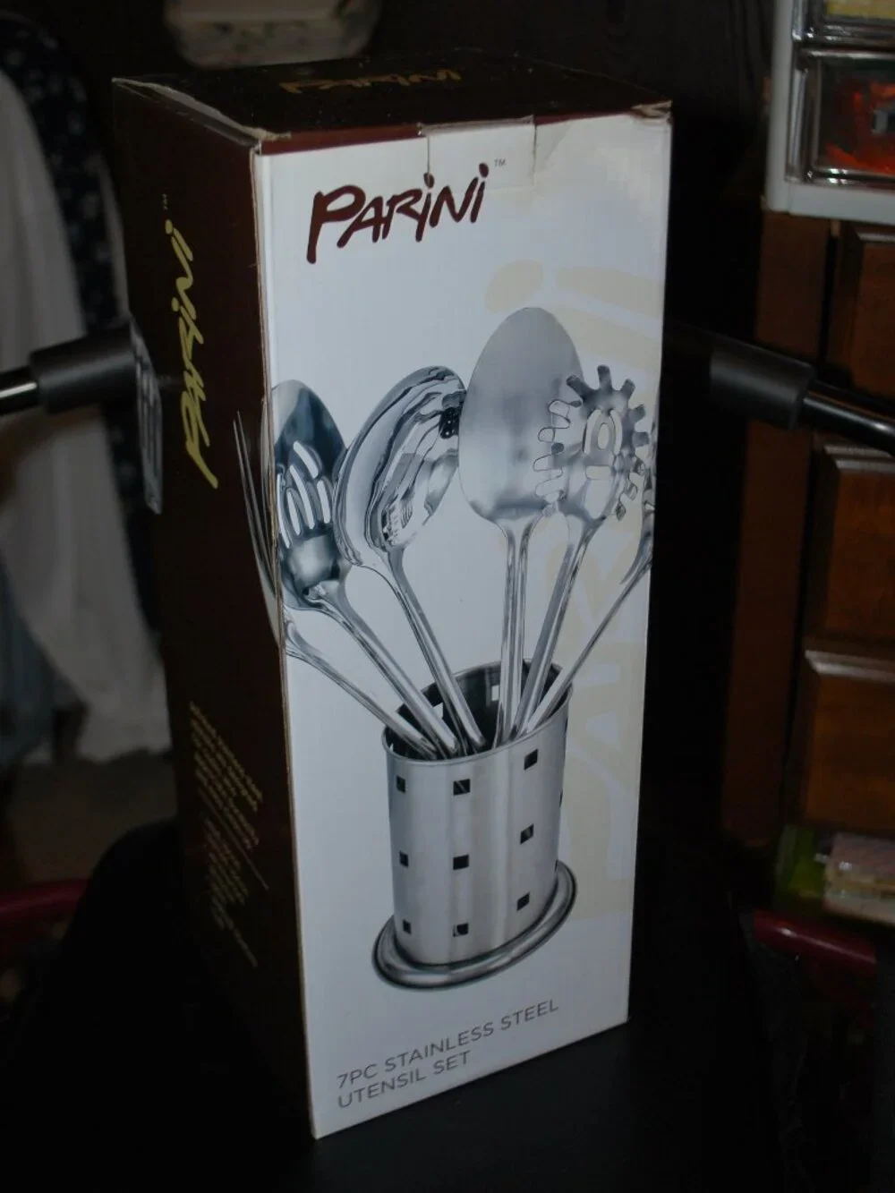 NEW IN BOX Stainless Steel 7 Pc. Utensil Set